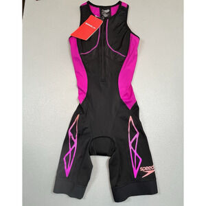 NWT Speedo Womens Xenon Triwear Swimsuit Full Body Small 7707022 Triathlon